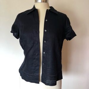 eddie bauer womens shirt sleeve button up shirt